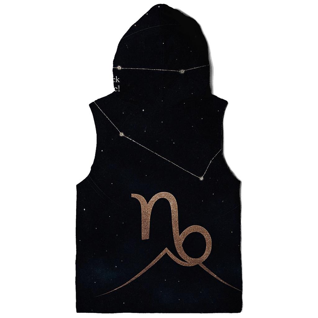 Capricorn Mountain Goat Star Chart Emblem premium hoodies