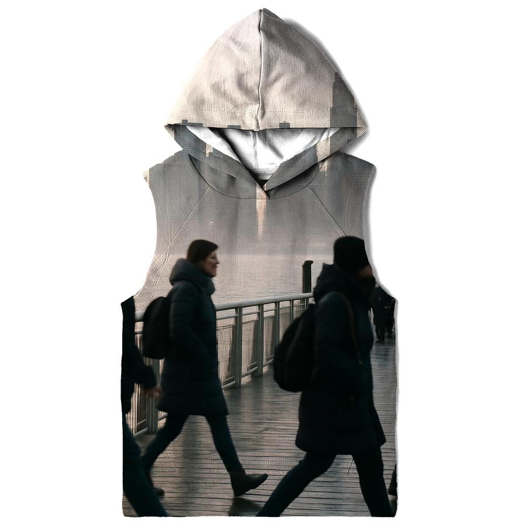 Gantry Plaza Dawn Commute Across The East River hoodie styles