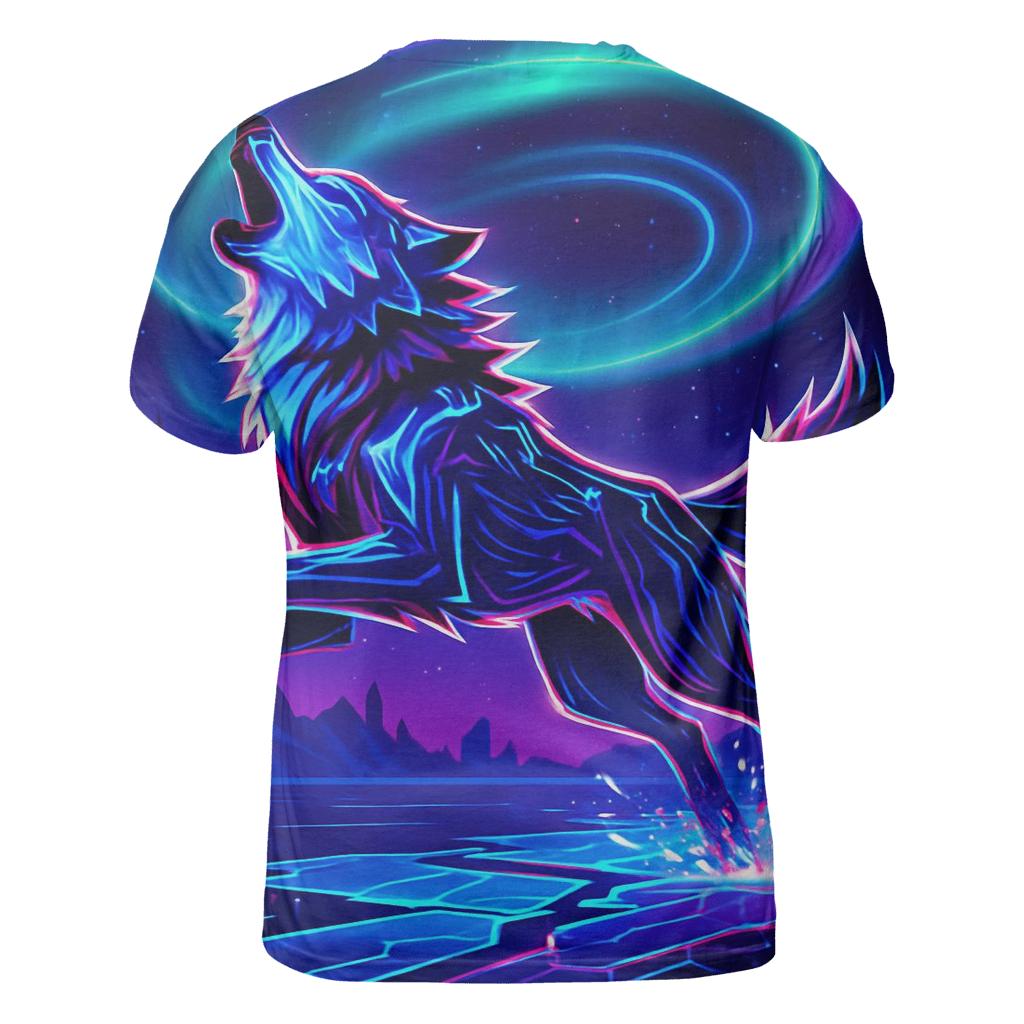 Neon Tundra Circuit Howl creative print fashion shirts