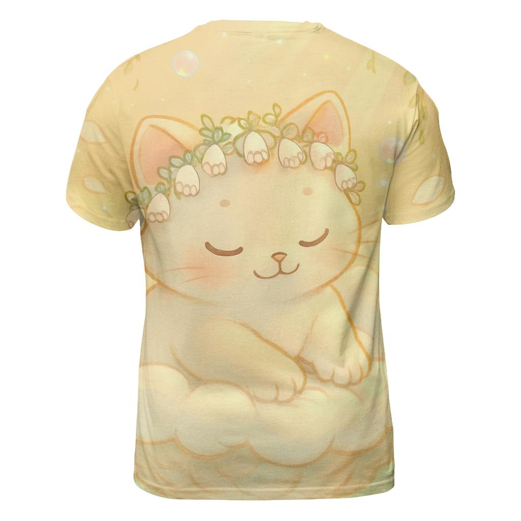 Sunrise Cloud Garden Purr Bloom statement graphic shirts