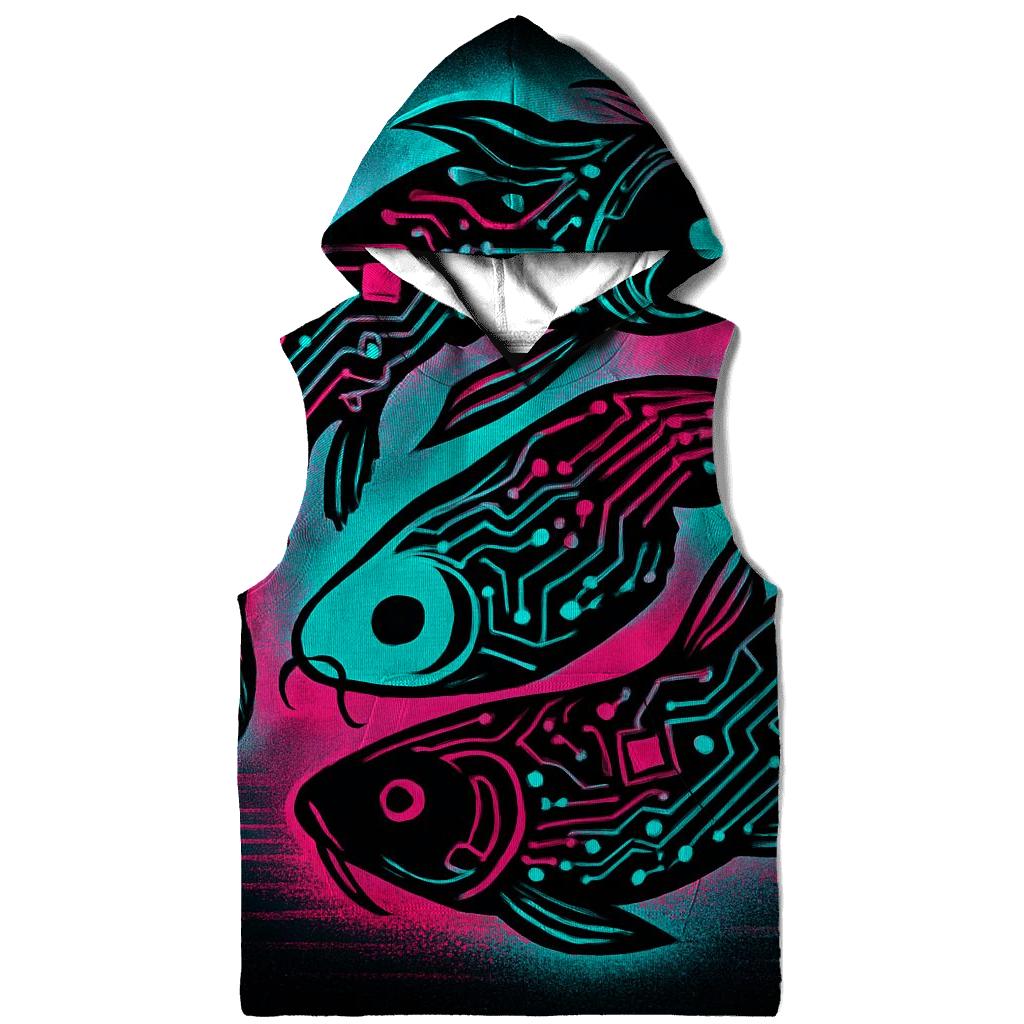 Neon Night Market Koi Circuit hoodie designs