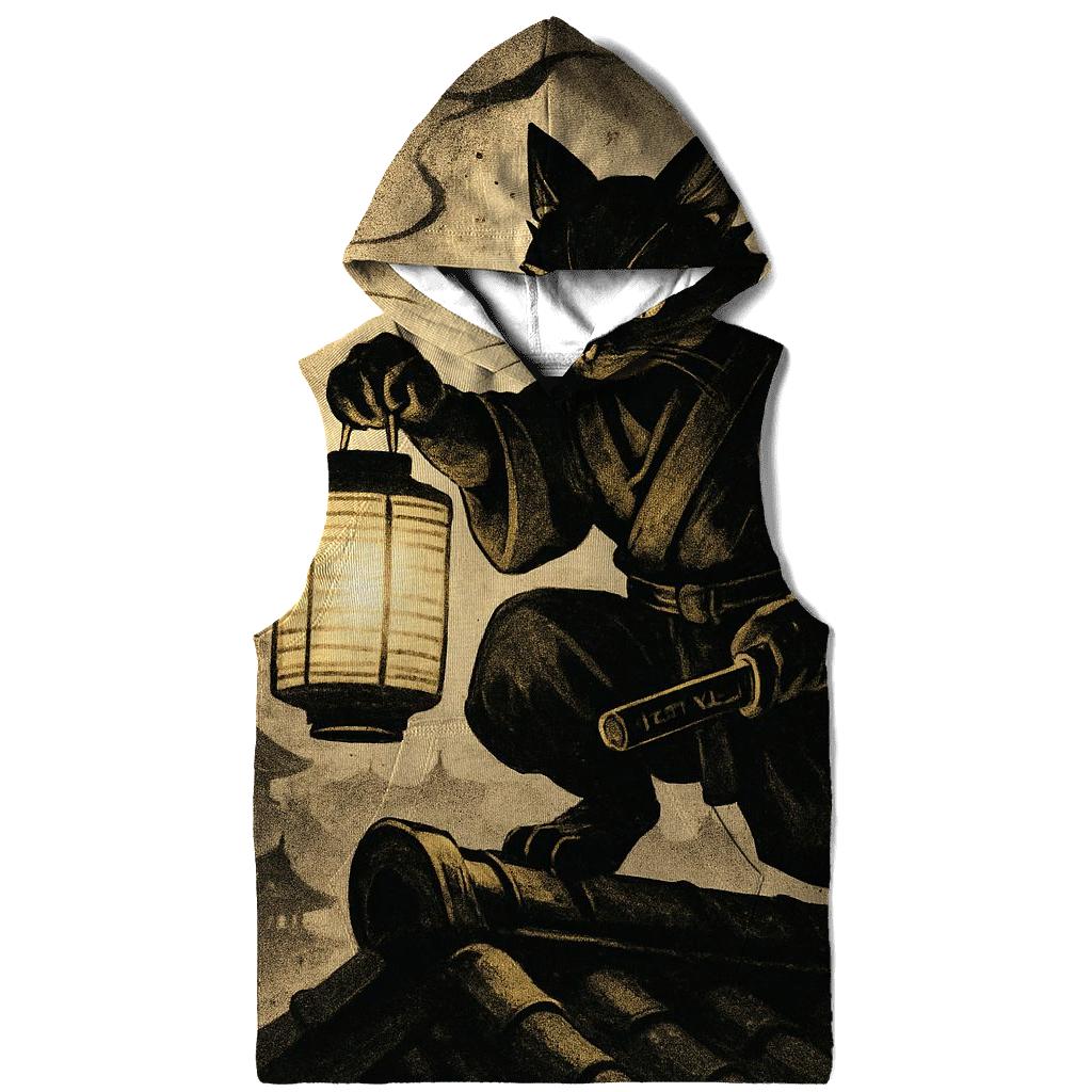 Midnight Lantern Ronin Cat custom hoodies