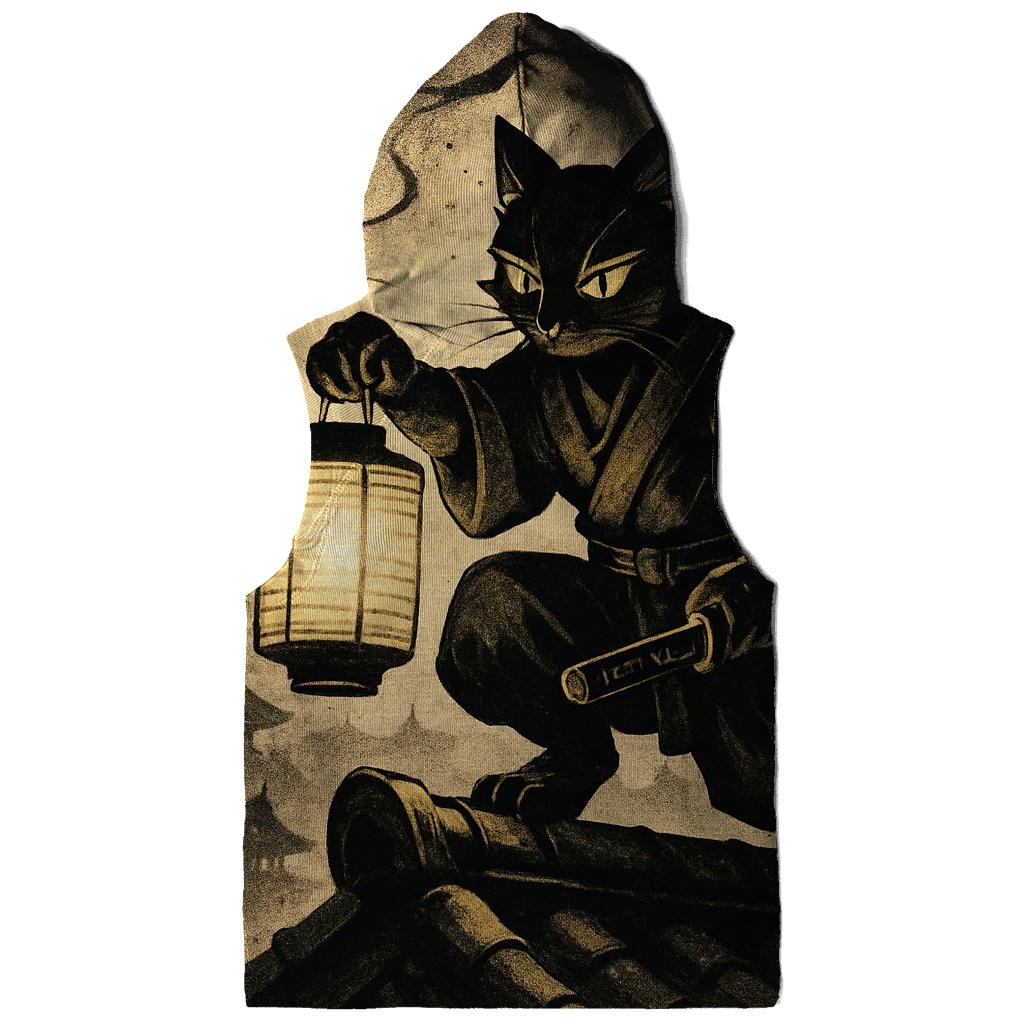 Midnight Lantern Ronin Cat custom hoodies