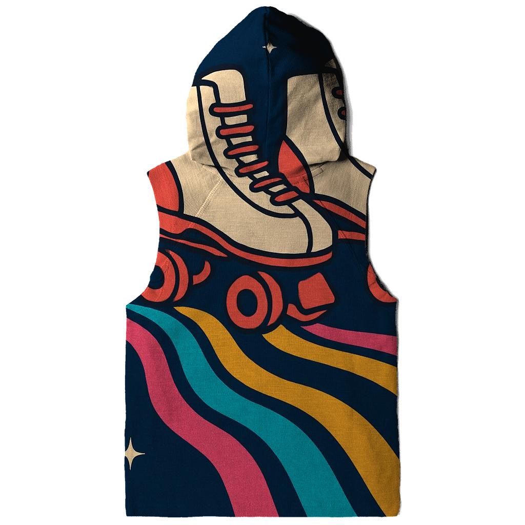 Roller Rink Neon Waves lightweight hoodies