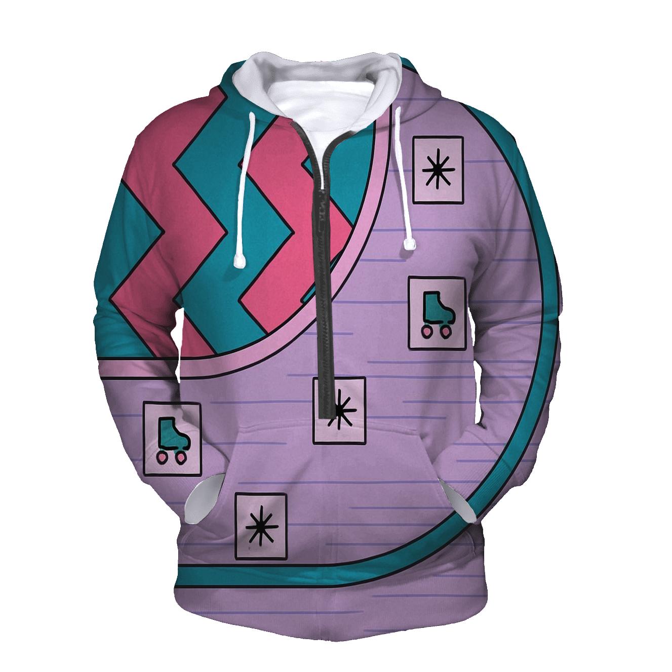 Miami Roller Rink Zigzag custom hoodies