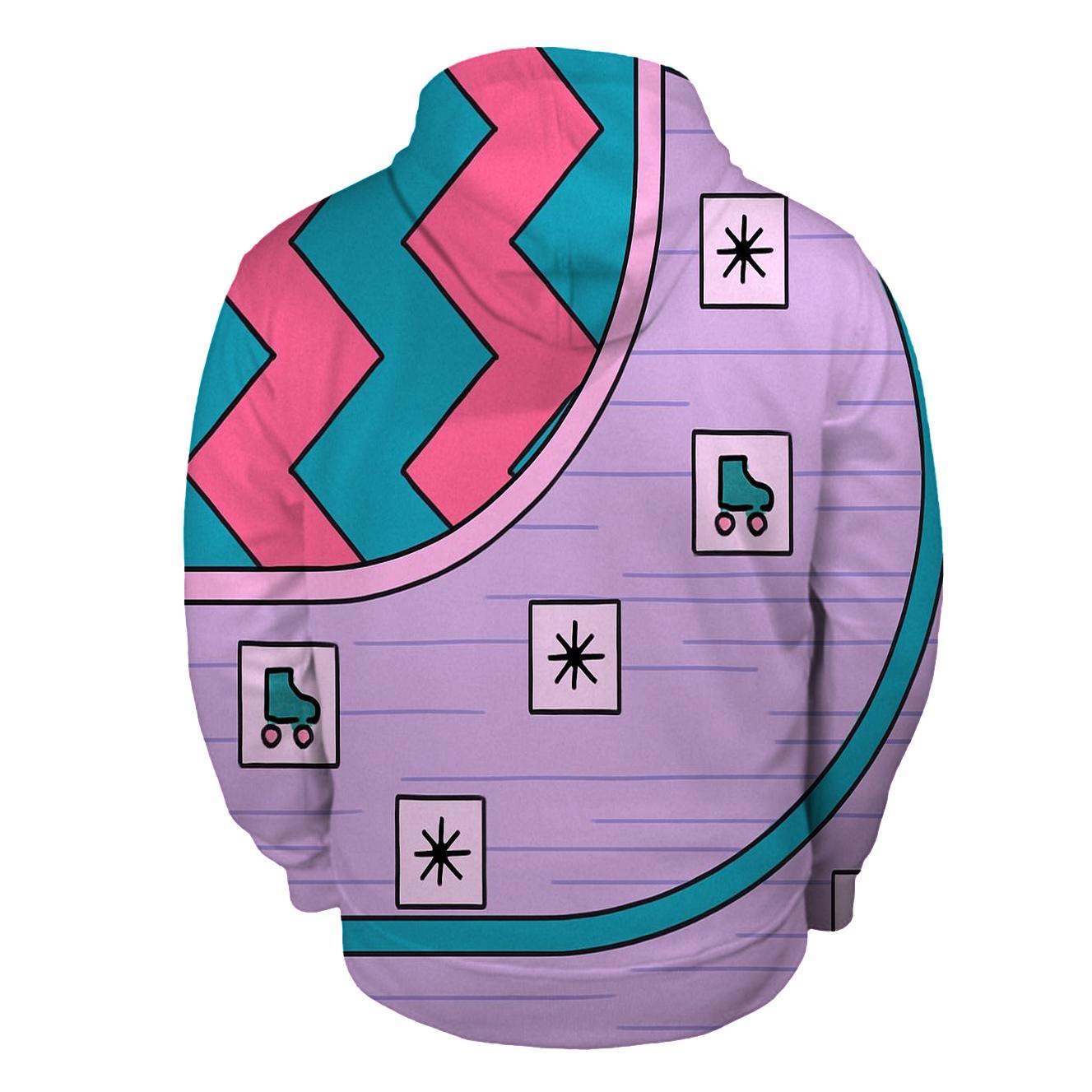 Miami Roller Rink Zigzag custom hoodies