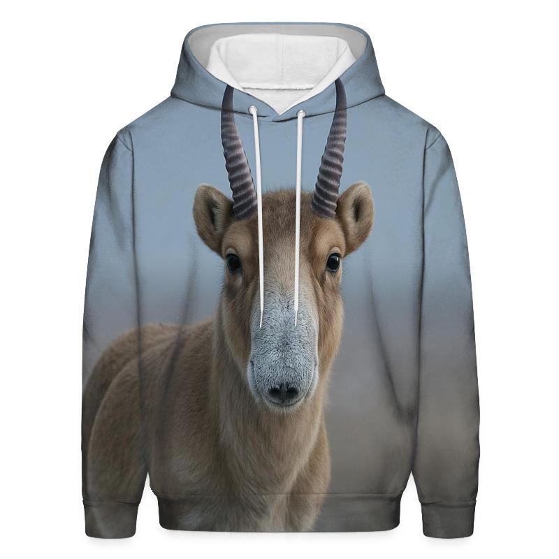 Frost Steppe Sentinel Saiga Antelope pullover hoodies