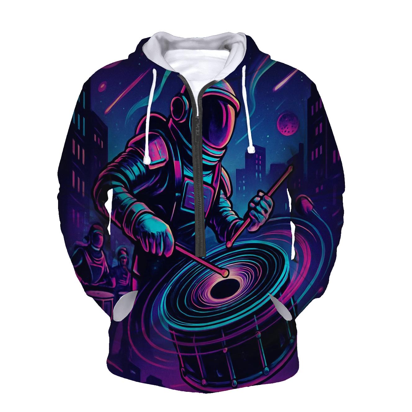 Black Hole Drumline Parade graphic hoodies