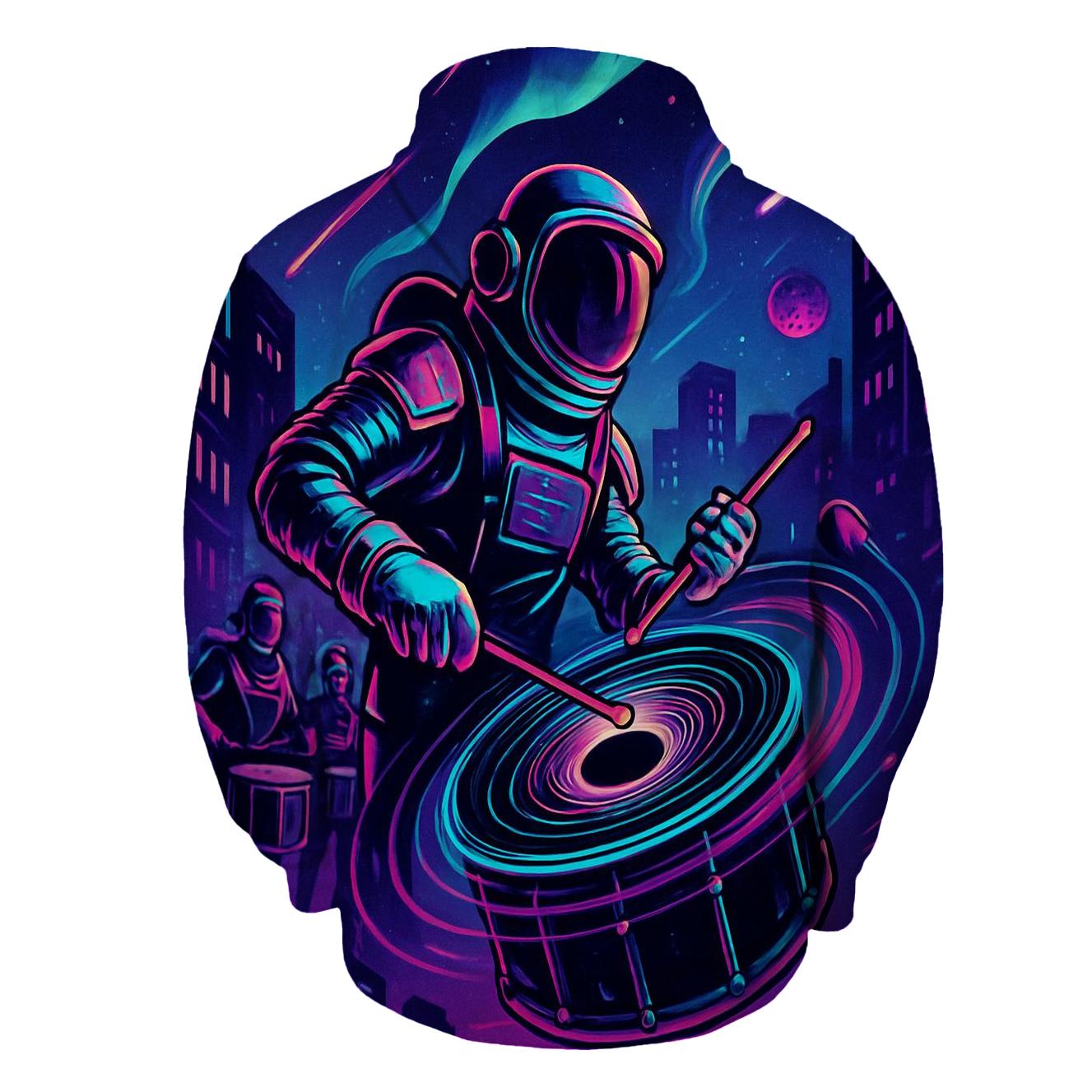 Black Hole Drumline Parade graphic hoodies