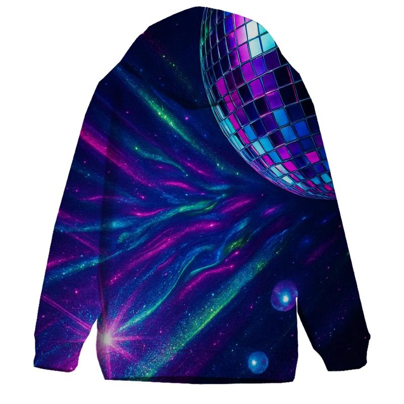 Neon Prism Disco Arc zip-up hoodies
