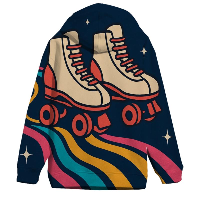 Roller Rink Neon Waves hoodies fashion