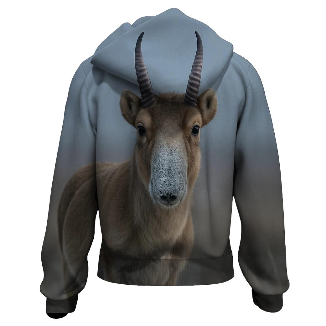 Frost Steppe Sentinel Saiga Antelope hoodie trends