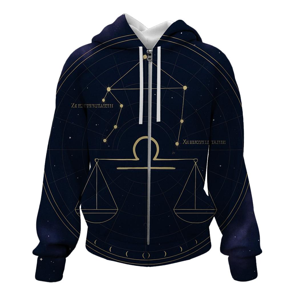 Libra Equinox Scales Celestial Diagram hoodie trends