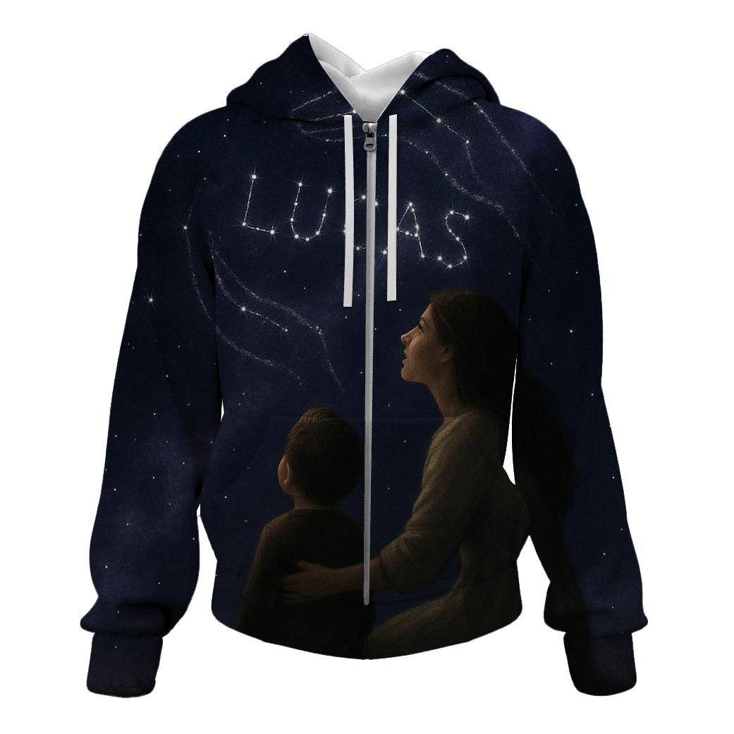 The Name In The Constellations A Mother Who Teaches You You Belong zip-up hoodies