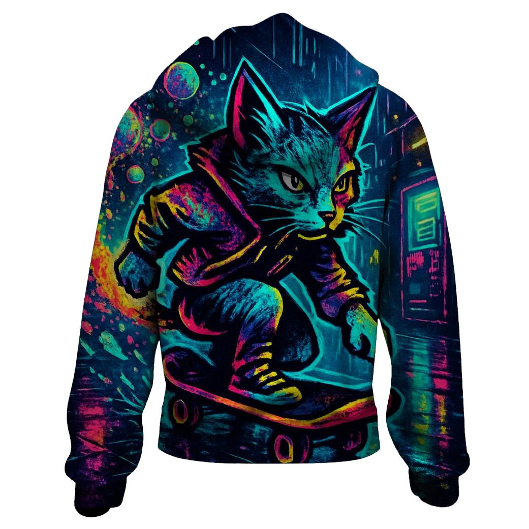 Neon Bubblewave Alley Cat hoodie trends