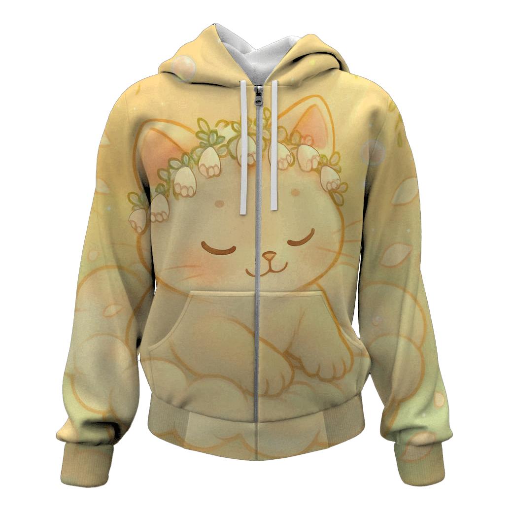 Sunrise Cloud Garden Purr Bloom pullover hoodies