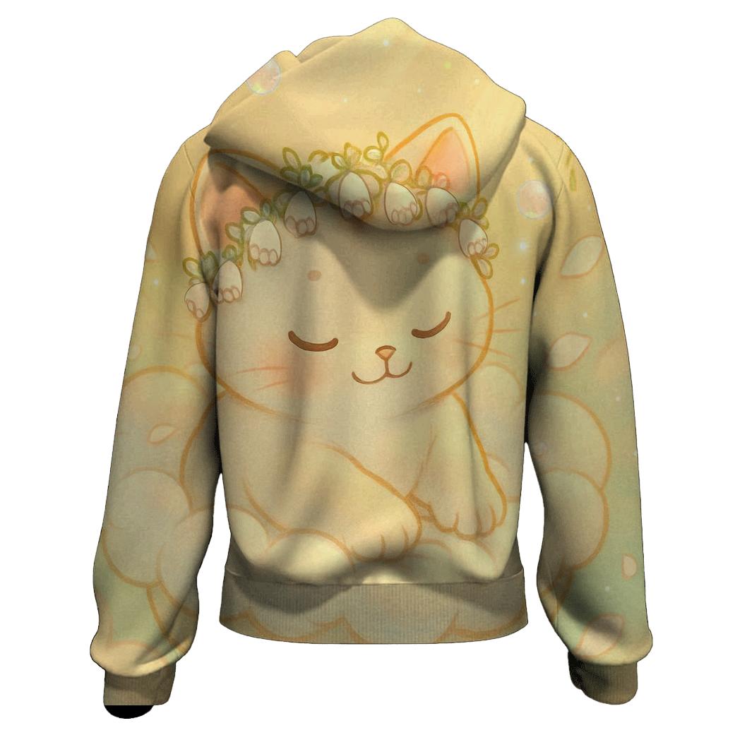 Sunrise Cloud Garden Purr Bloom pullover hoodies