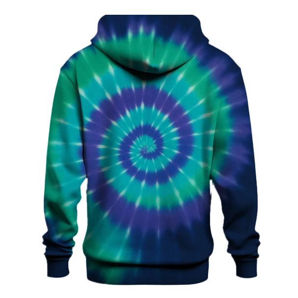 Aurora Spiral Overdye Vortex premium hoodies