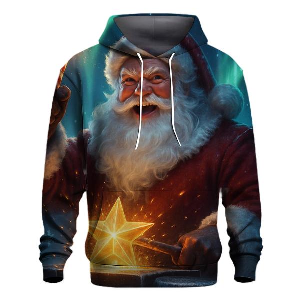 Frostfire Santa In The Aurora Forge hoodie trends