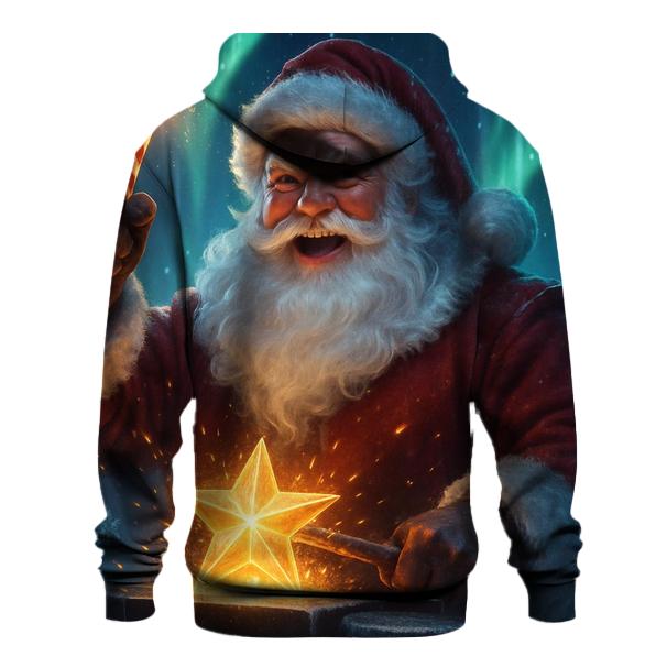Frostfire Santa In The Aurora Forge hoodie trends