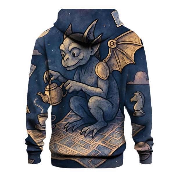 Clockwork Gargoyle Picnic On A Floating Map hoodie styles