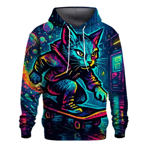 Neon Bubblewave Alley Cat custom hoodies