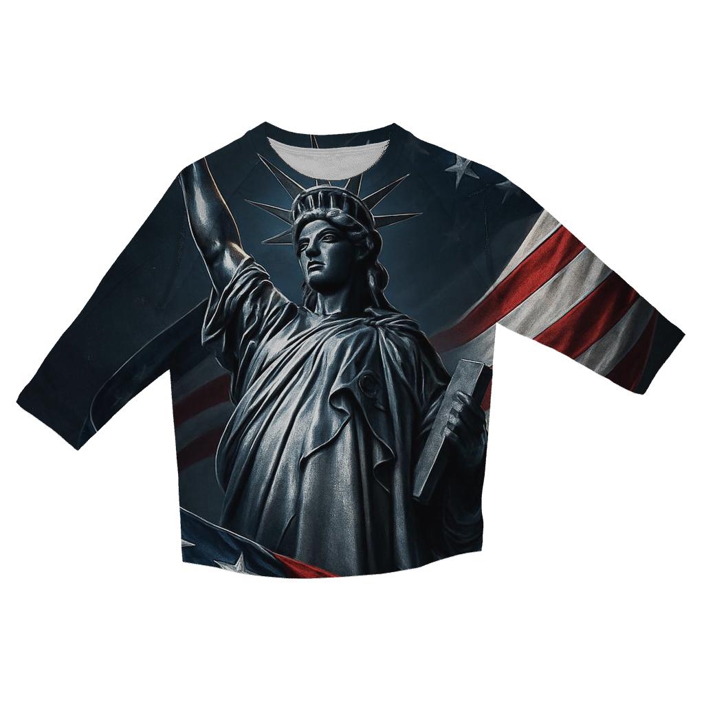 Chrome Liberty Surge custom 3/4 sleeve shirts