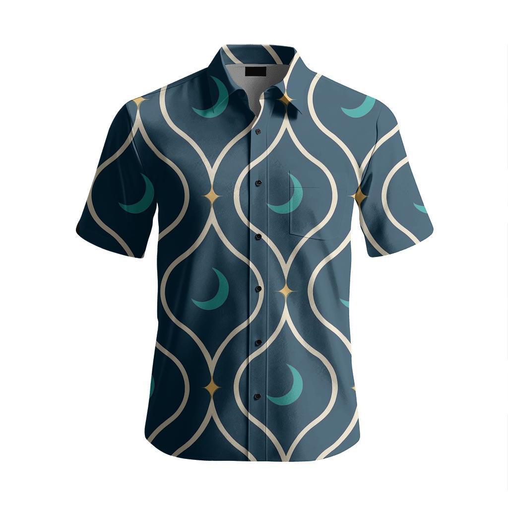 Aurora Ogee Lattice Motif stylish threadwork shirts