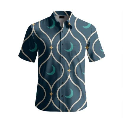 Aurora Ogee Lattice Motif stylish threadwork shirts