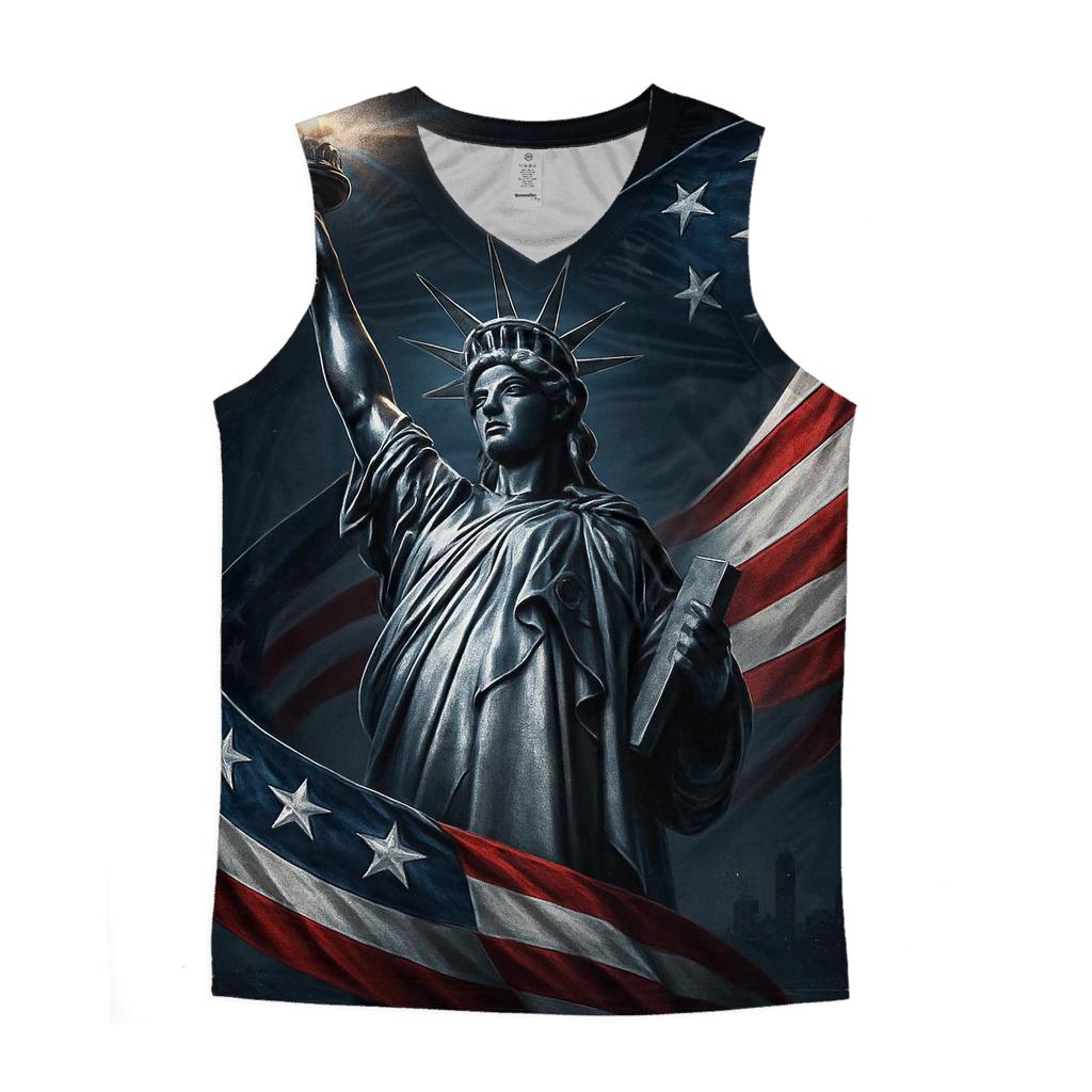 Chrome Liberty Surge personalized athletic tanks