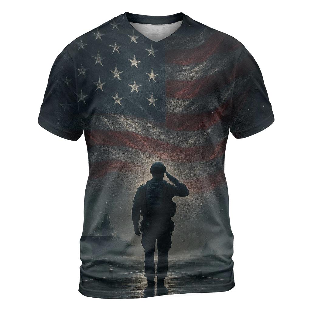 Harbor Watch Under The Star Field Banner personalized full print shirts