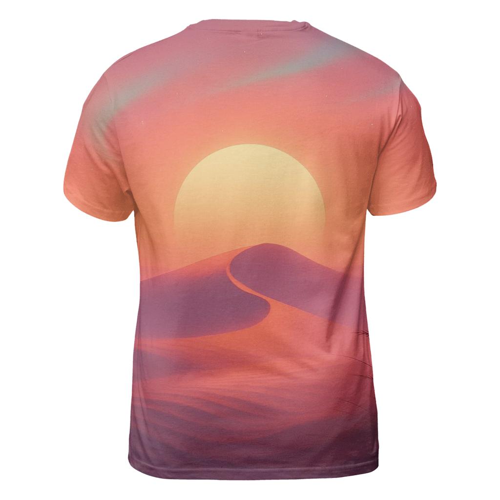 Aurora Dune Sundown vibrant all-over design tees