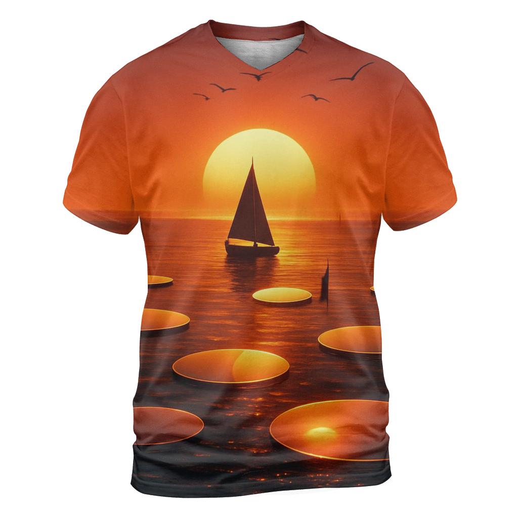 Harbor Of Floating Sun Mirrors unique graphic print tees
