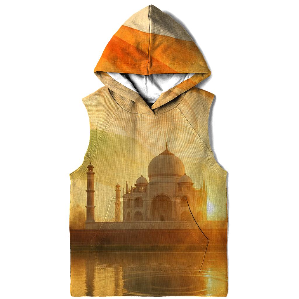 Lotus River Double Exposure Flag Of India hoodie styles