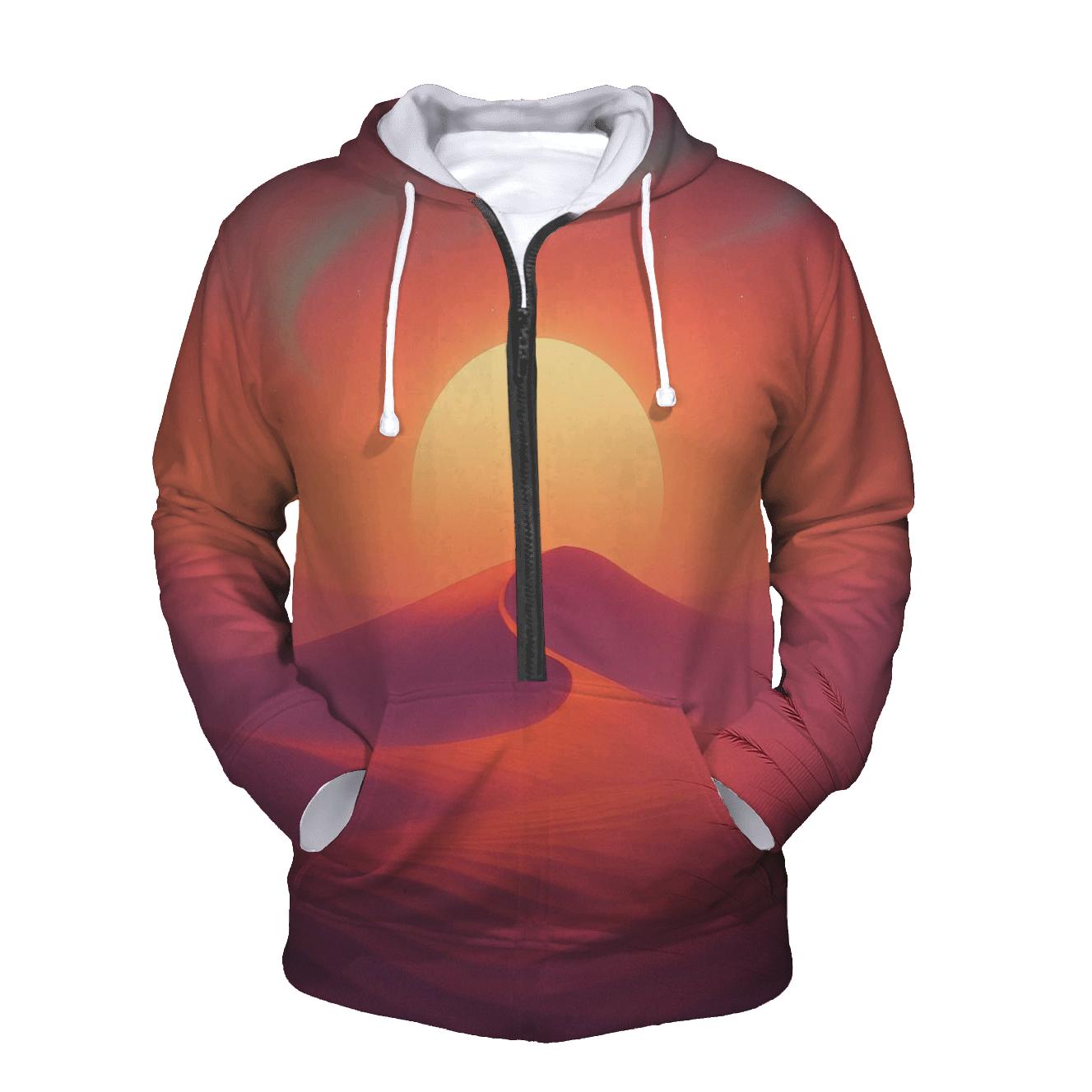Aurora Dune Sundown zip-up hoodies