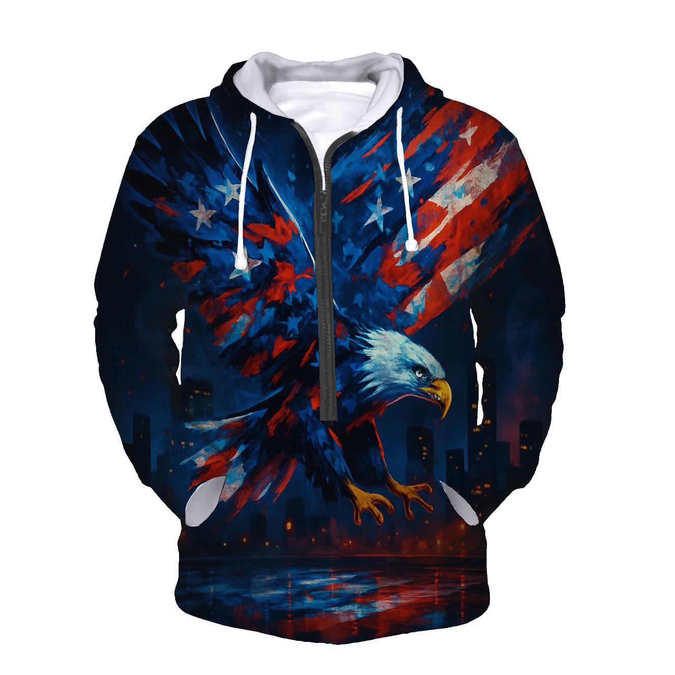 Neon Skyline Stripes hoodie designs