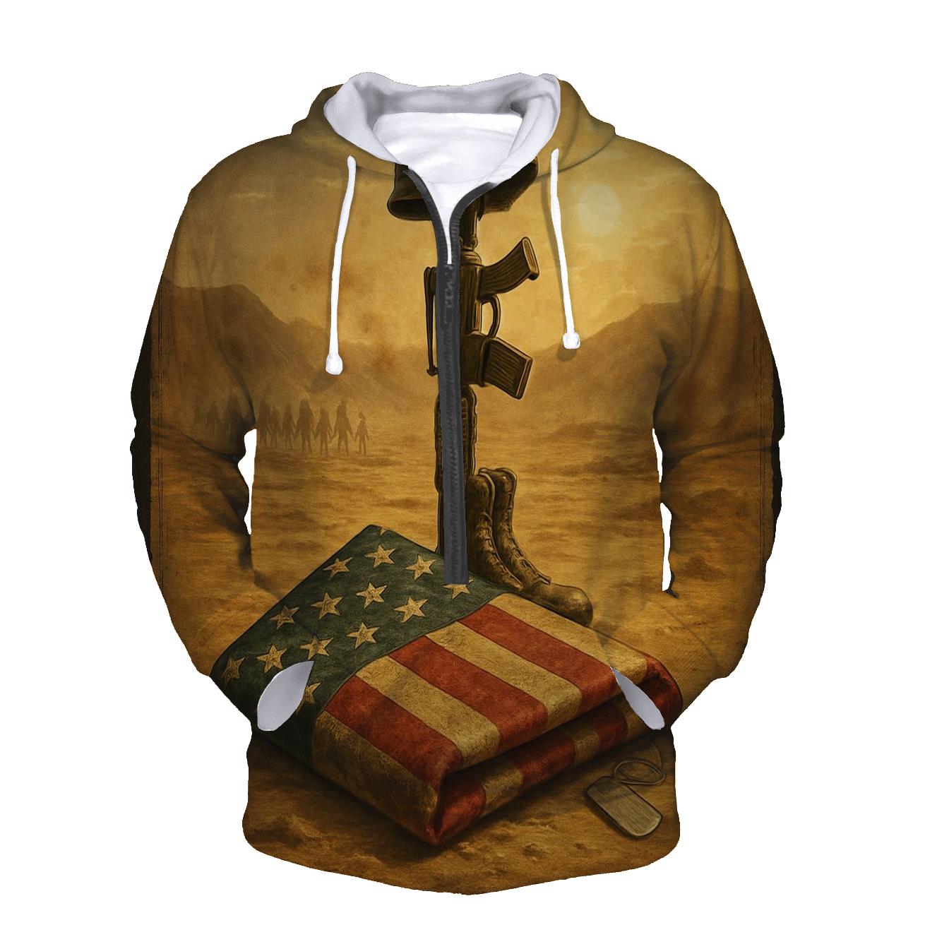 Desert Memorial Mirage Of The Folded Flag hoodies fashion