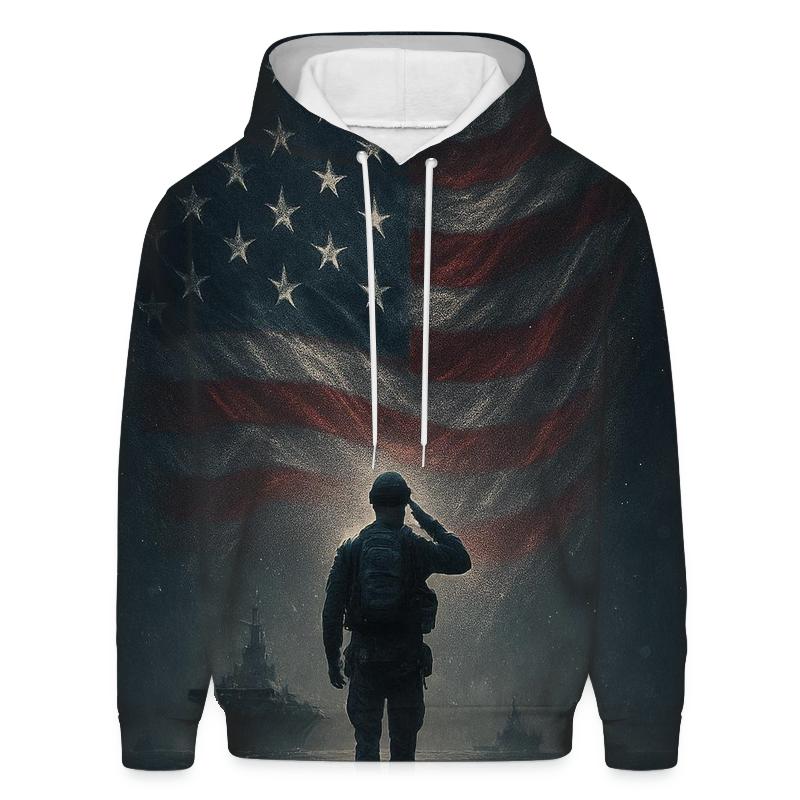 Harbor Watch Under The Star Field Banner graphic hoodies