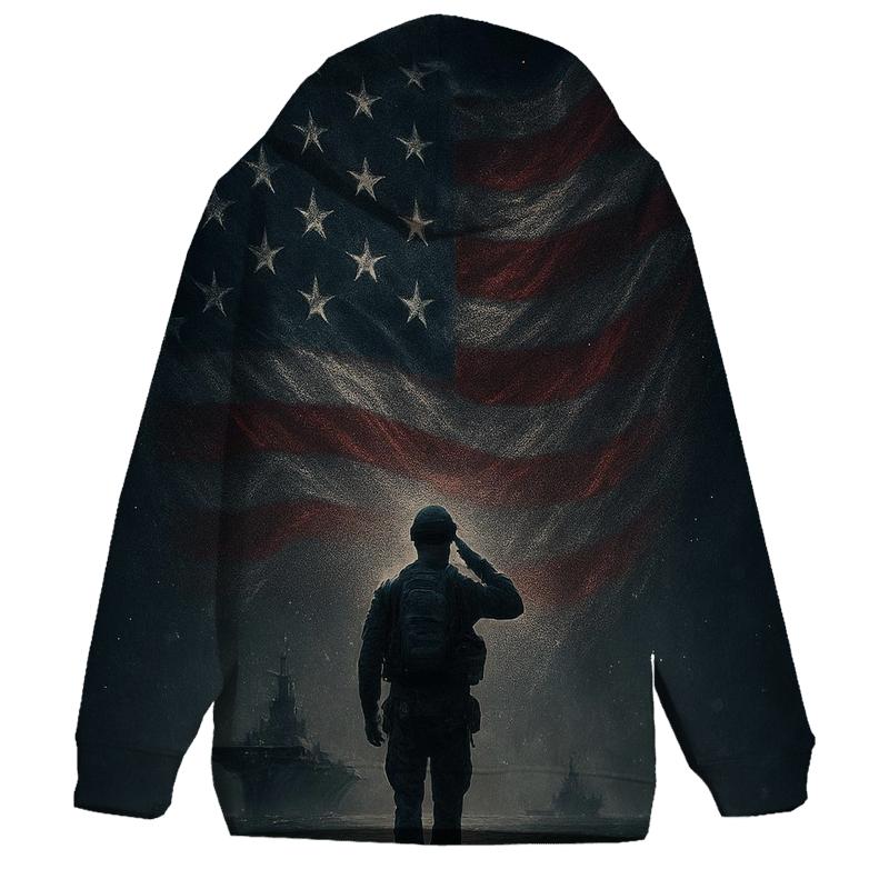 Harbor Watch Under The Star Field Banner graphic hoodies