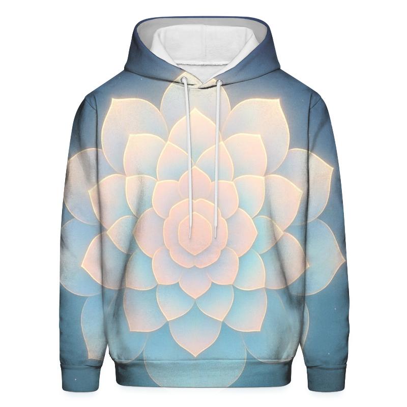 Aurora Bloom Geometry lightweight hoodies