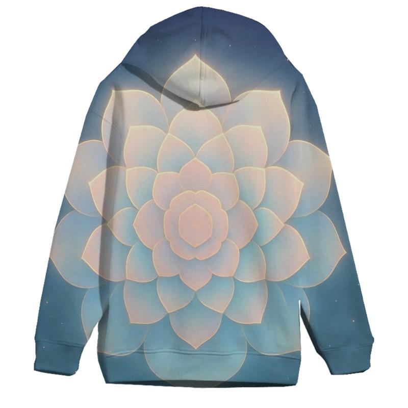 Aurora Bloom Geometry lightweight hoodies