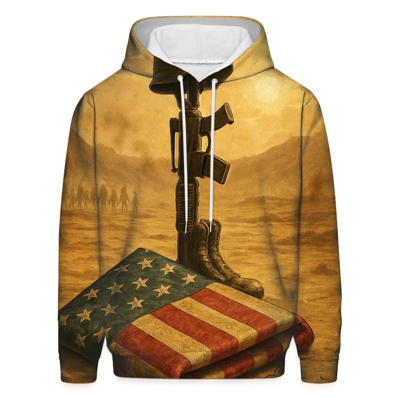 Desert Memorial Mirage Of The Folded Flag custom hoodies