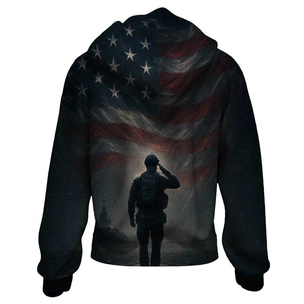 Harbor Watch Under The Star Field Banner lightweight hoodies