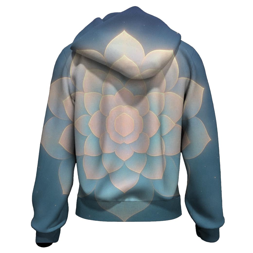 Aurora Bloom Geometry hoodie trends