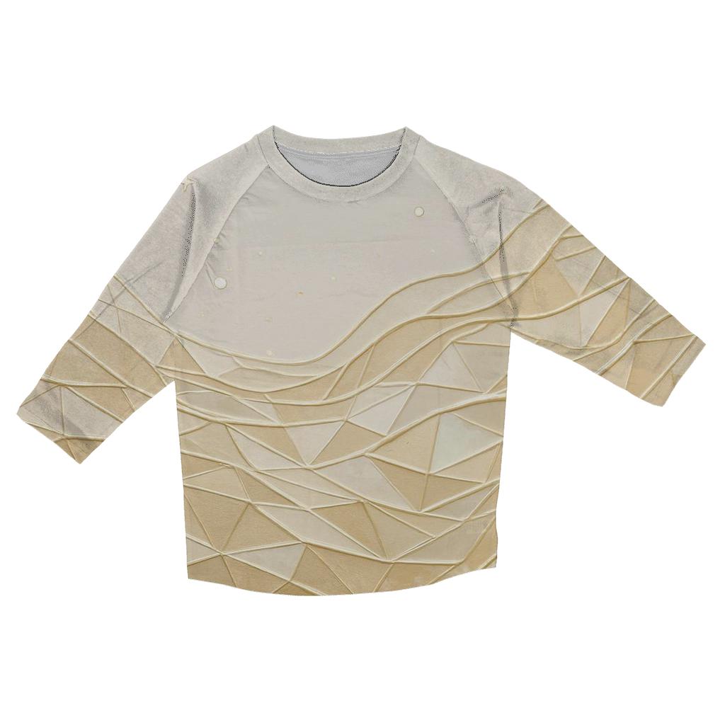 Champagne Prism Tide custom 3/4 sleeve shirts