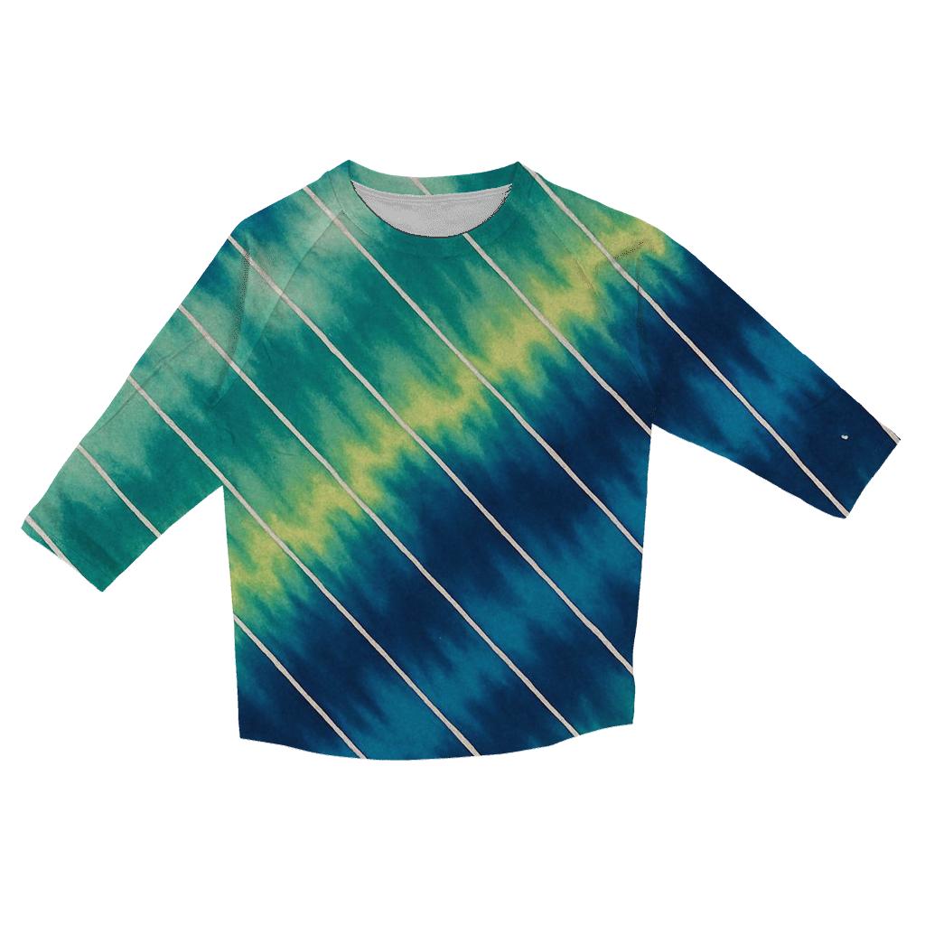 Aurora Arashi Diagonal Drift designer 3/4 sleeve blouses