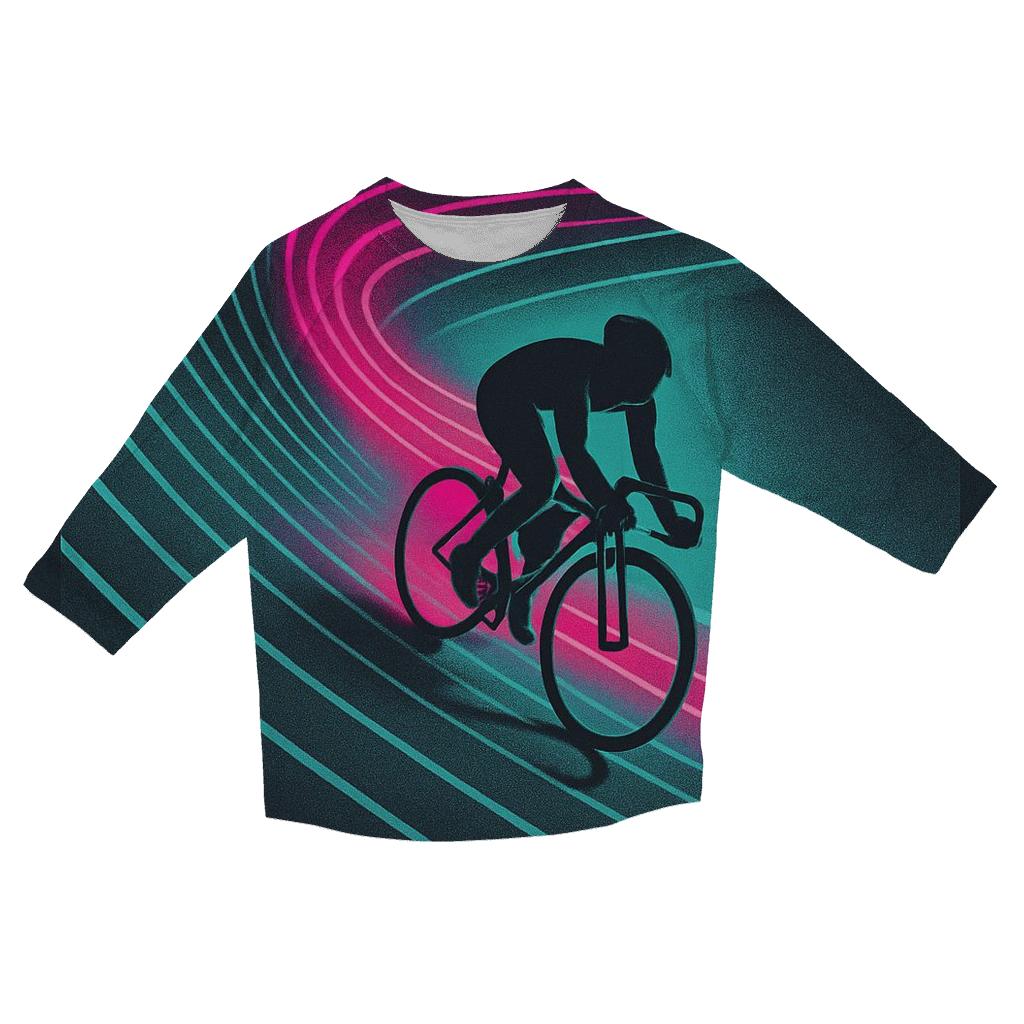 Neon Velodrome Light Trail Sprint trendy 3/4 sleeve tops