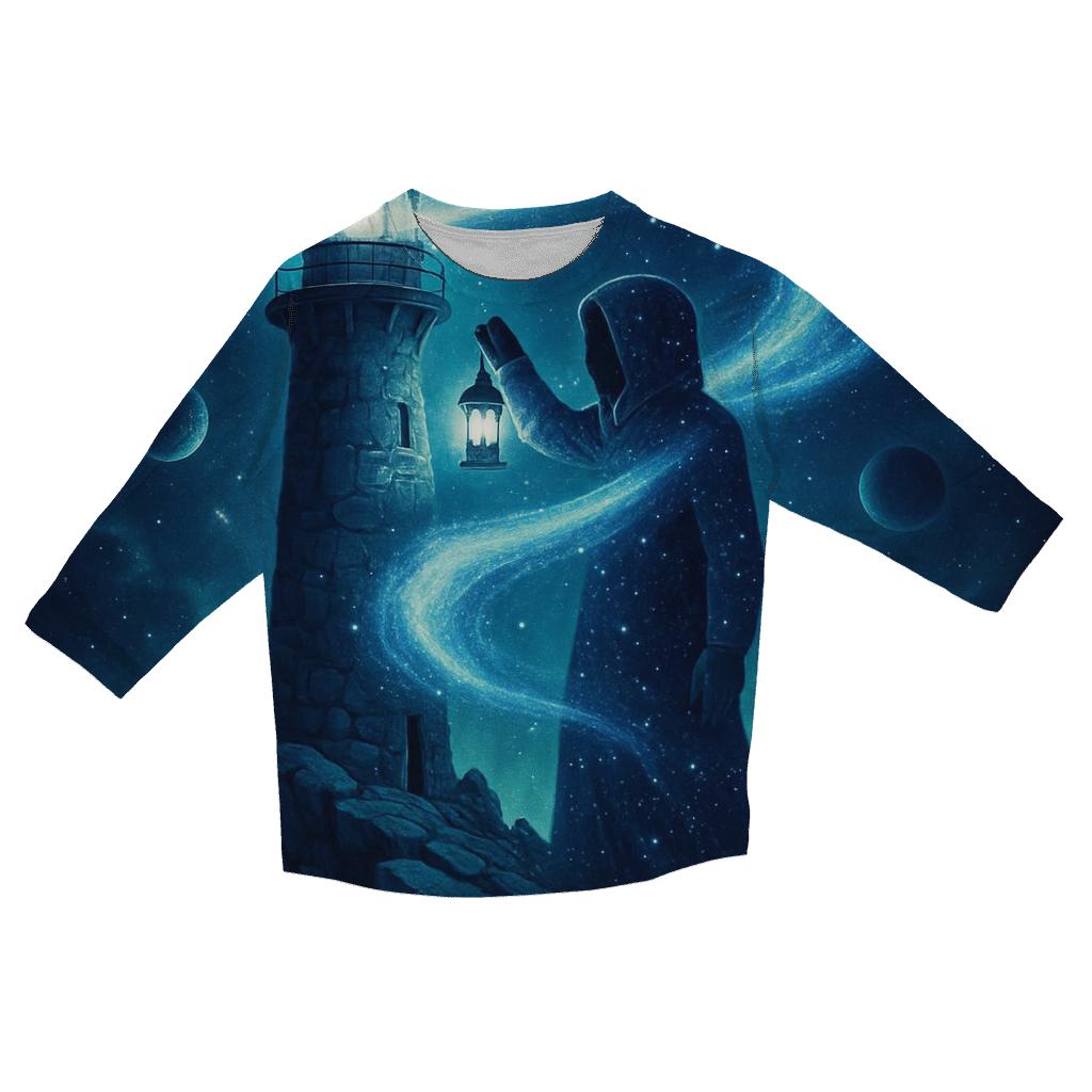 The Lighthouse At The Edge Of Andromeda fashion 3/4 sleeve shirts