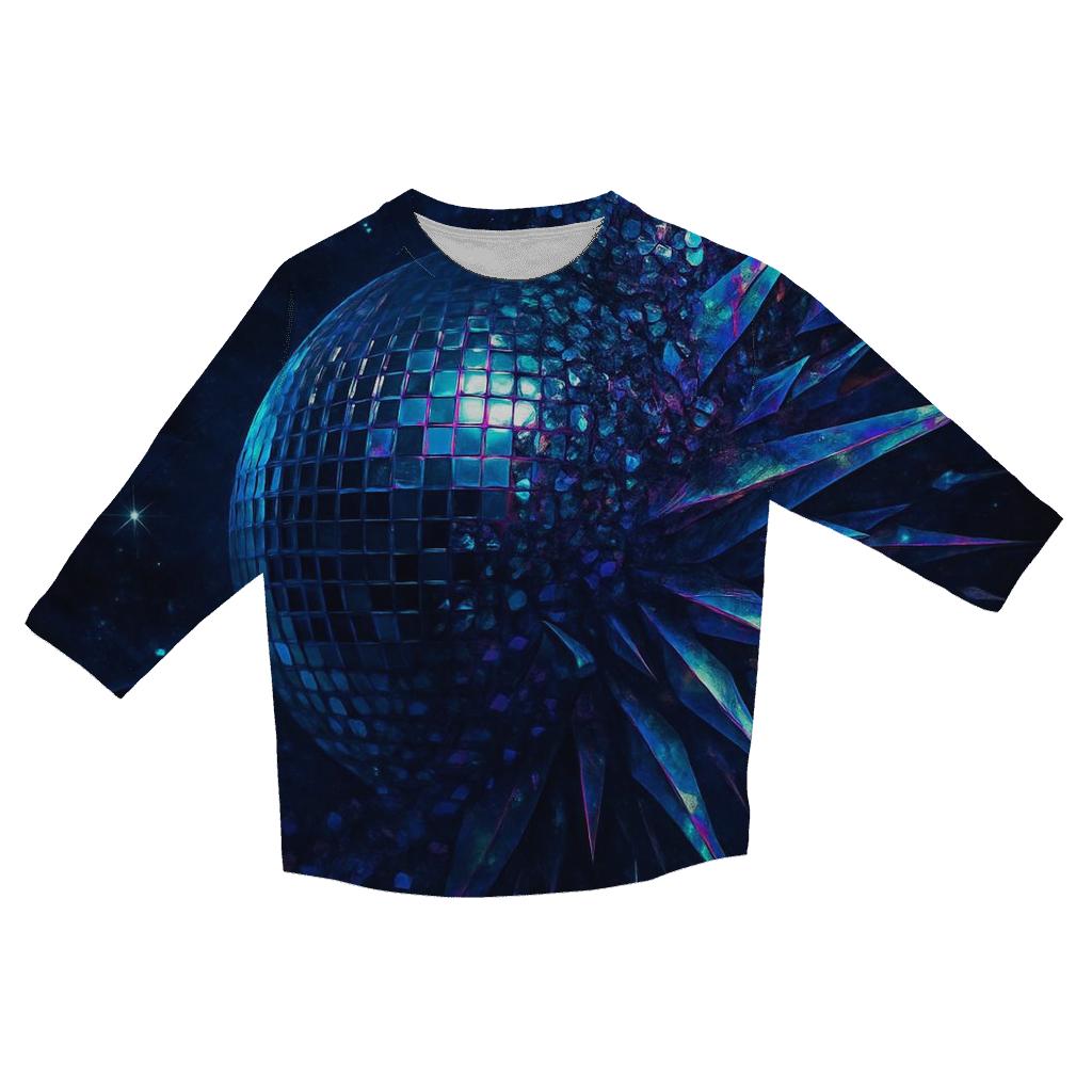 Midnight Disco Nebula Lattice custom 3/4 sleeve shirts