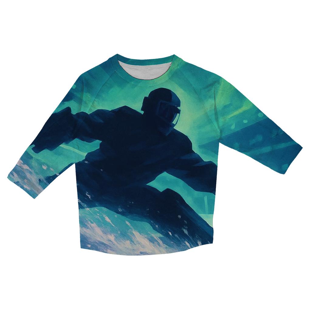 Aurora Goalkeeper Dive In Snowlight custom 3/4 sleeve shirts